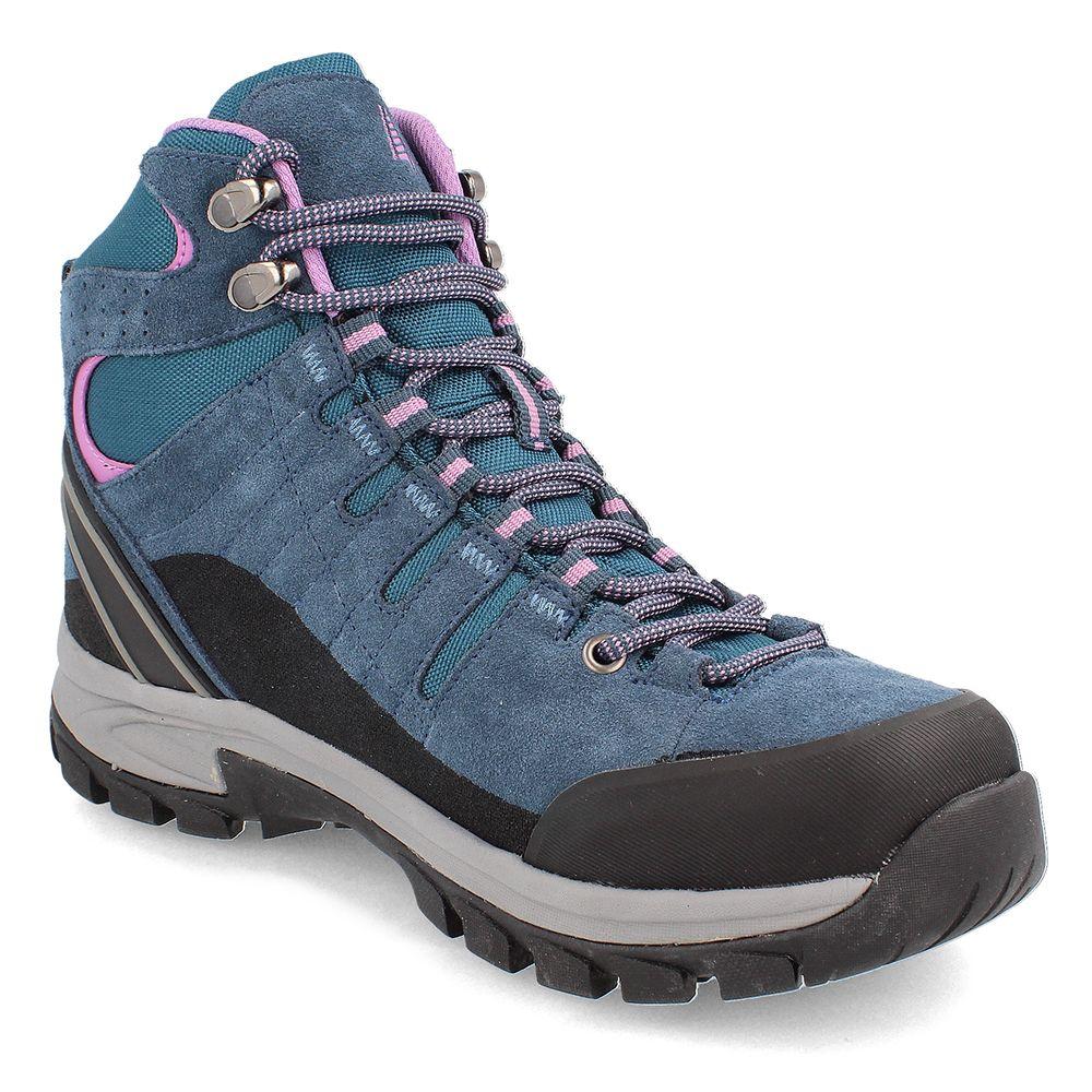 BOTÍN OUTDOOR MUJER WEINBRENNER BATTUTA MID AZÚL MARINO-1