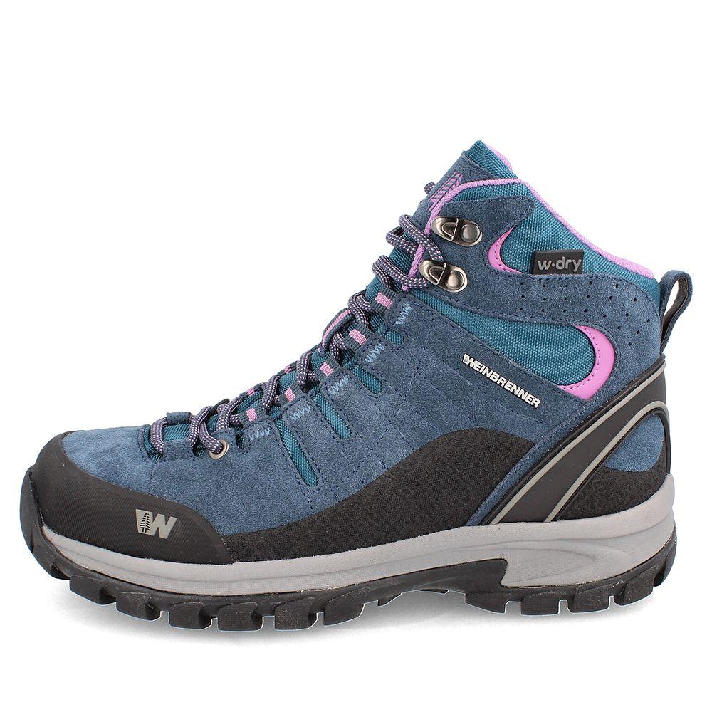 BOTÍN OUTDOOR MUJER WEINBRENNER BATTUTA MID AZÚL MARINO-4