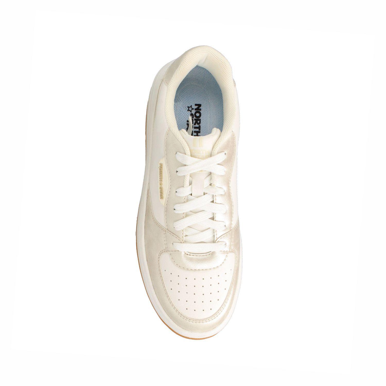 Zapatilla Mujer North Star Gina Blanco-Dorado-3