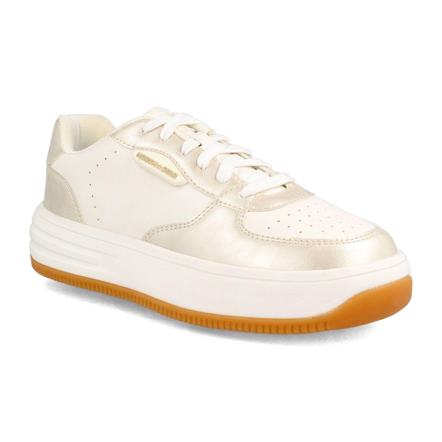 Zapatilla Mujer North Star Gina Blanco-Dorado-1