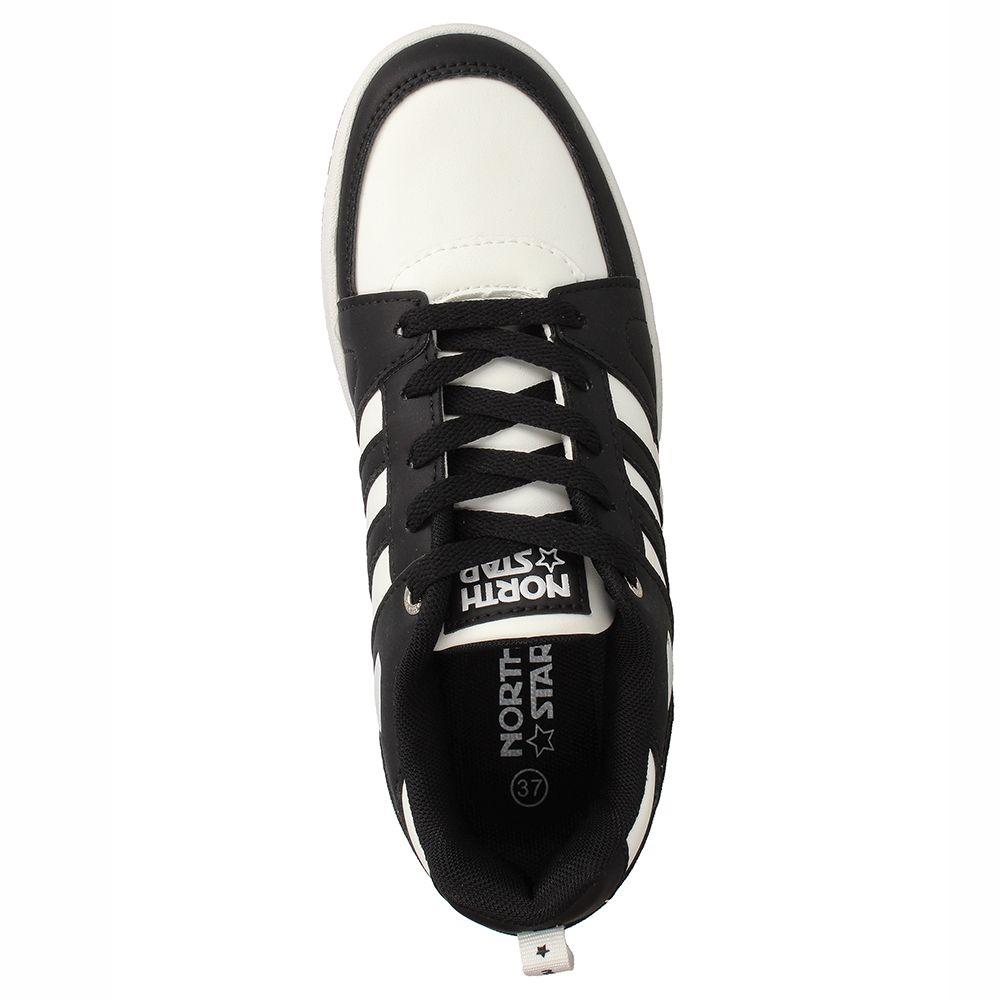 Zapatilla Niño North Star Hem Negro-Blanco-5