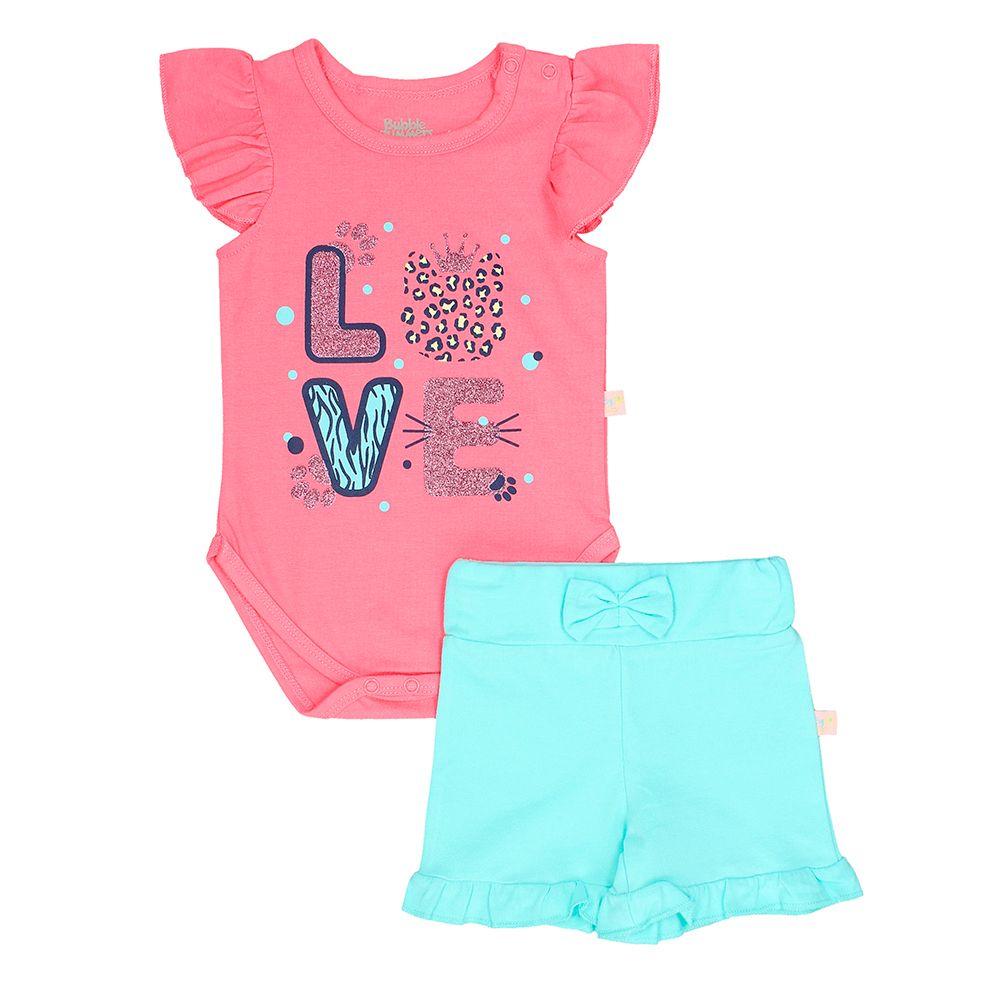 CONJUNTO NIÑA BUBBLEGUMMERS ELEVATED NATURE PINK-0