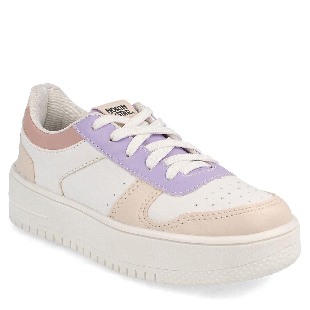 ZAPATILLA NIÑA NORTH STAR GRAMADO BLANCO AMARILLO 30 - 33-0