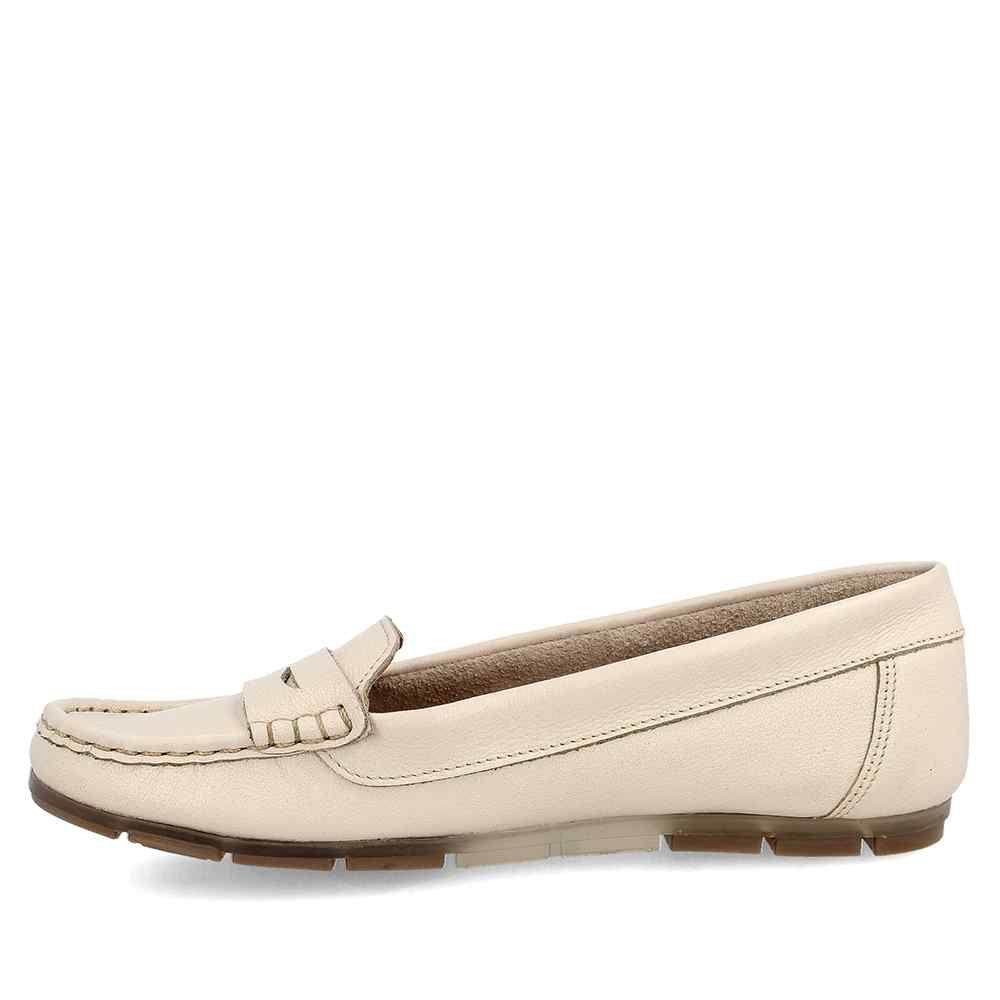 MOCASIN MUJER BATA MICA CREMA-1