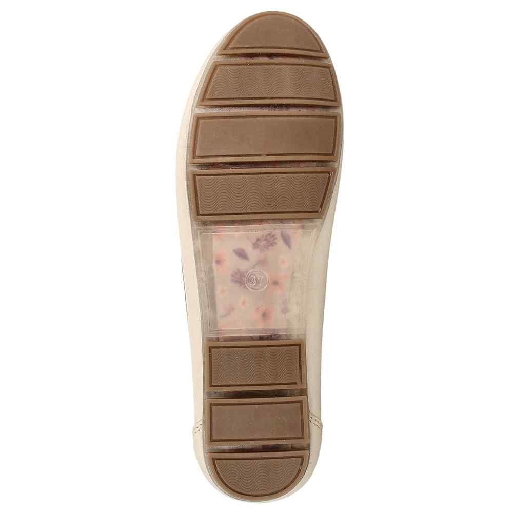 MOCASIN MUJER BATA MICA CREMA-6