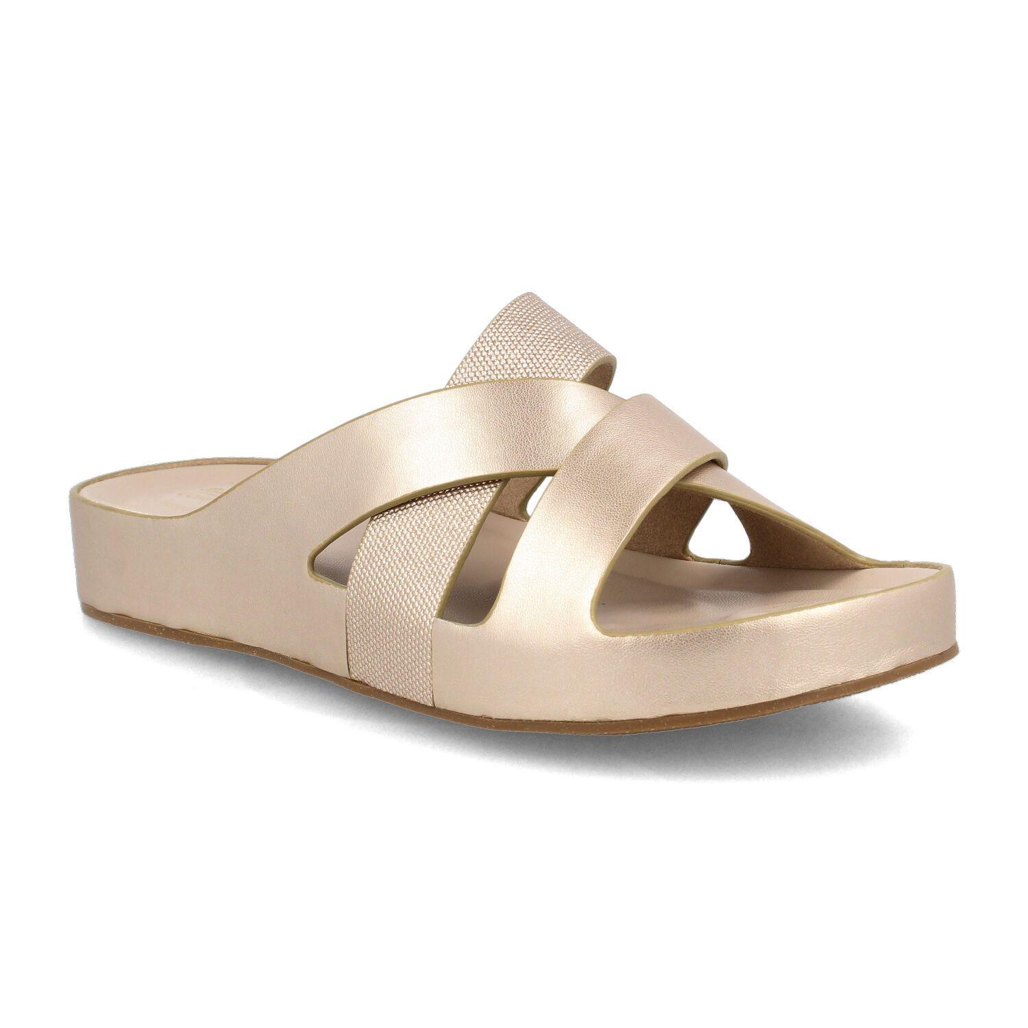 Sandalia Mujer Bata Curissay Dorado-1