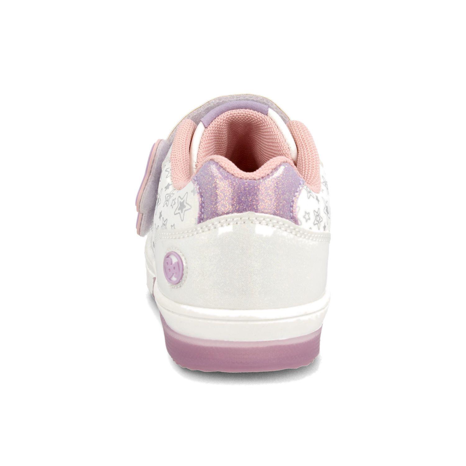 Zapatilla Niña Bubblegummers Neon Plateado/Blanco-2