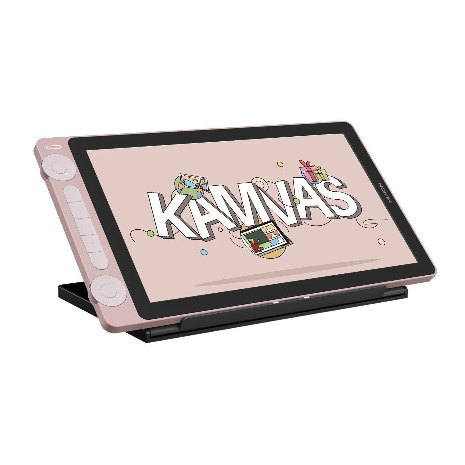 Tableta Gráfica Monitor Huion Kamvas 13 (Gen 3) Pink con Stand y USB-C - TG-2