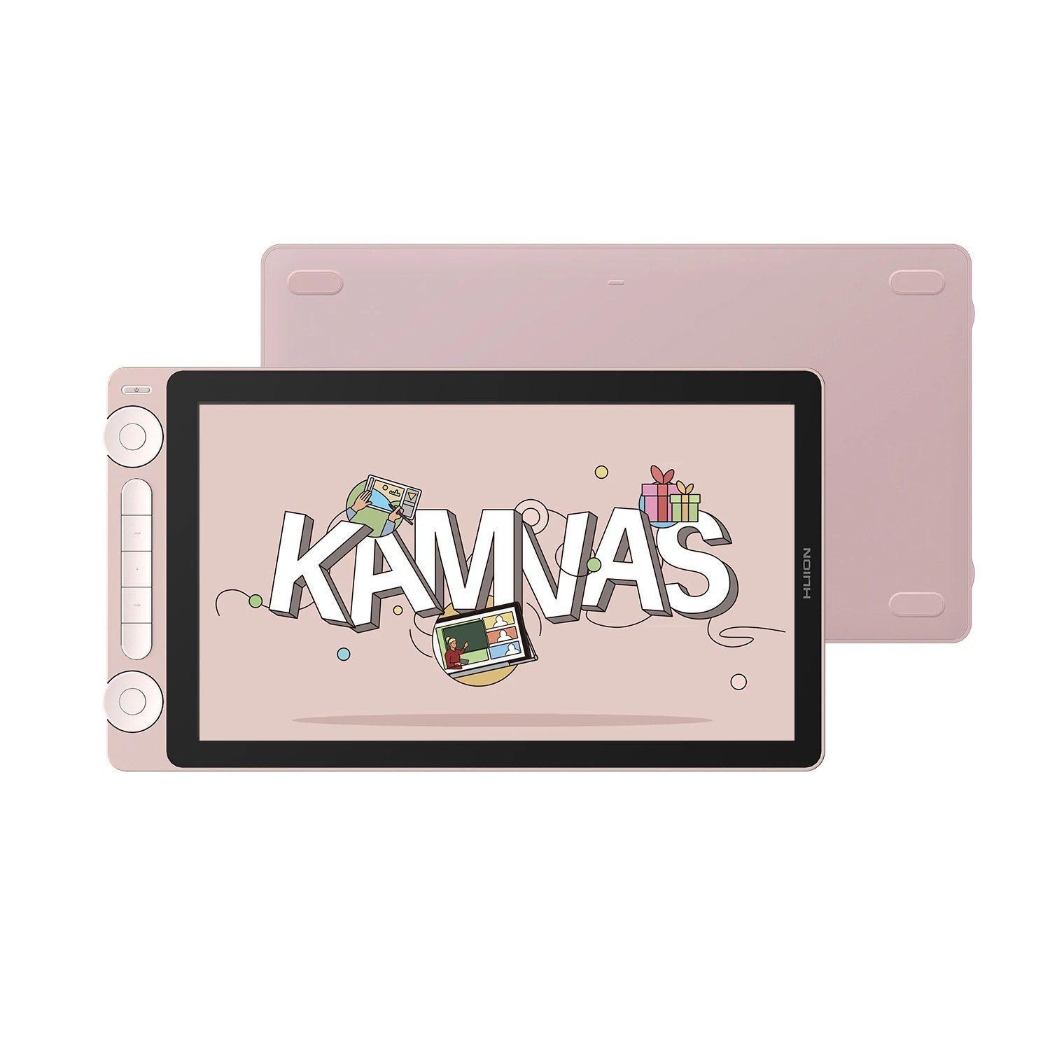 Tableta Gráfica Monitor Huion Kamvas 13 (Gen 3) Pink con Stand y USB-C - TG-7
