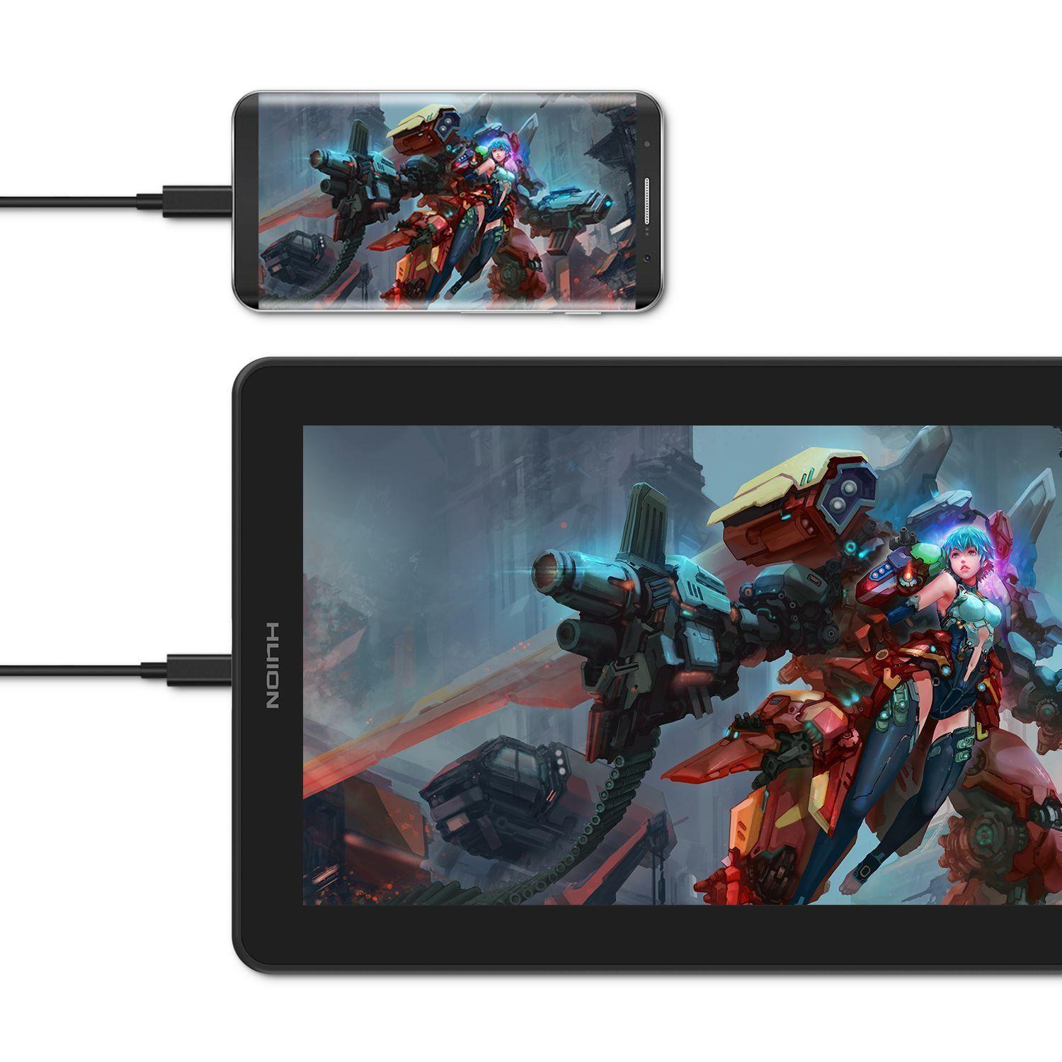 Tableta Gráfica Monitor Huion Kamvas 13 Purple - TG-3