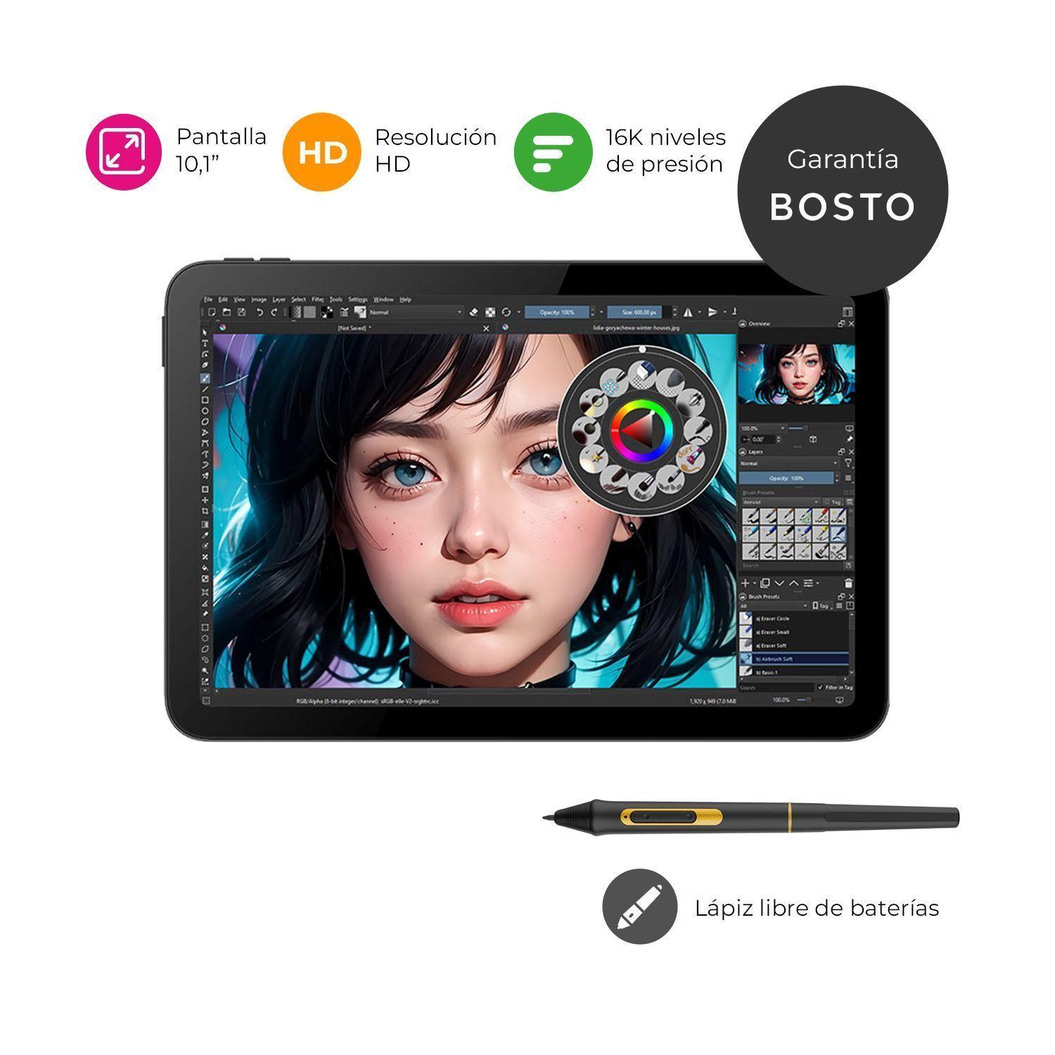 Tableta Gráfica Monitor Bosto BT-101 pantalla 10.1 pulg - TG-1