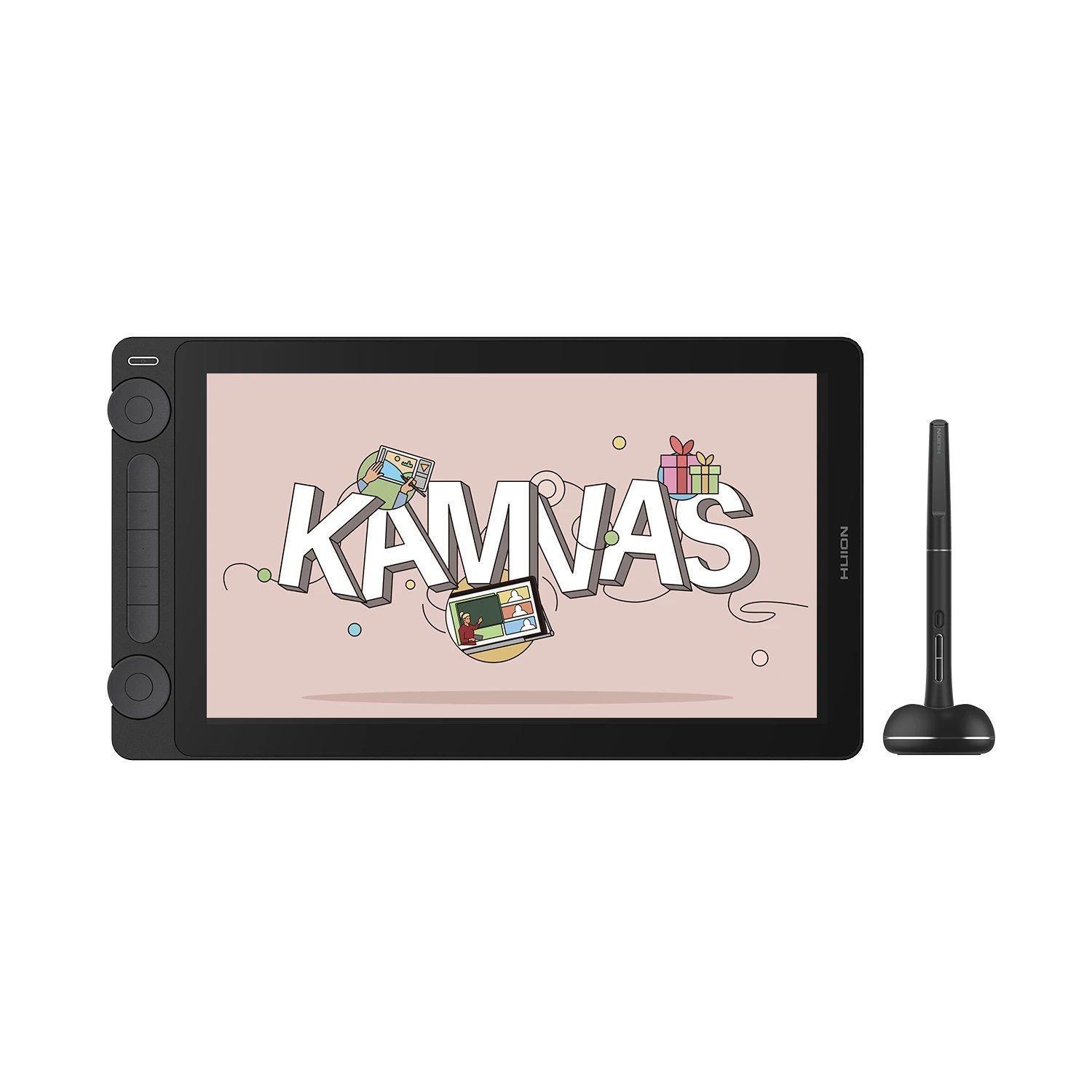Tableta Gráfica Monitor Huion Kamvas 13 (Gen 3) Black con Stand - TG-6