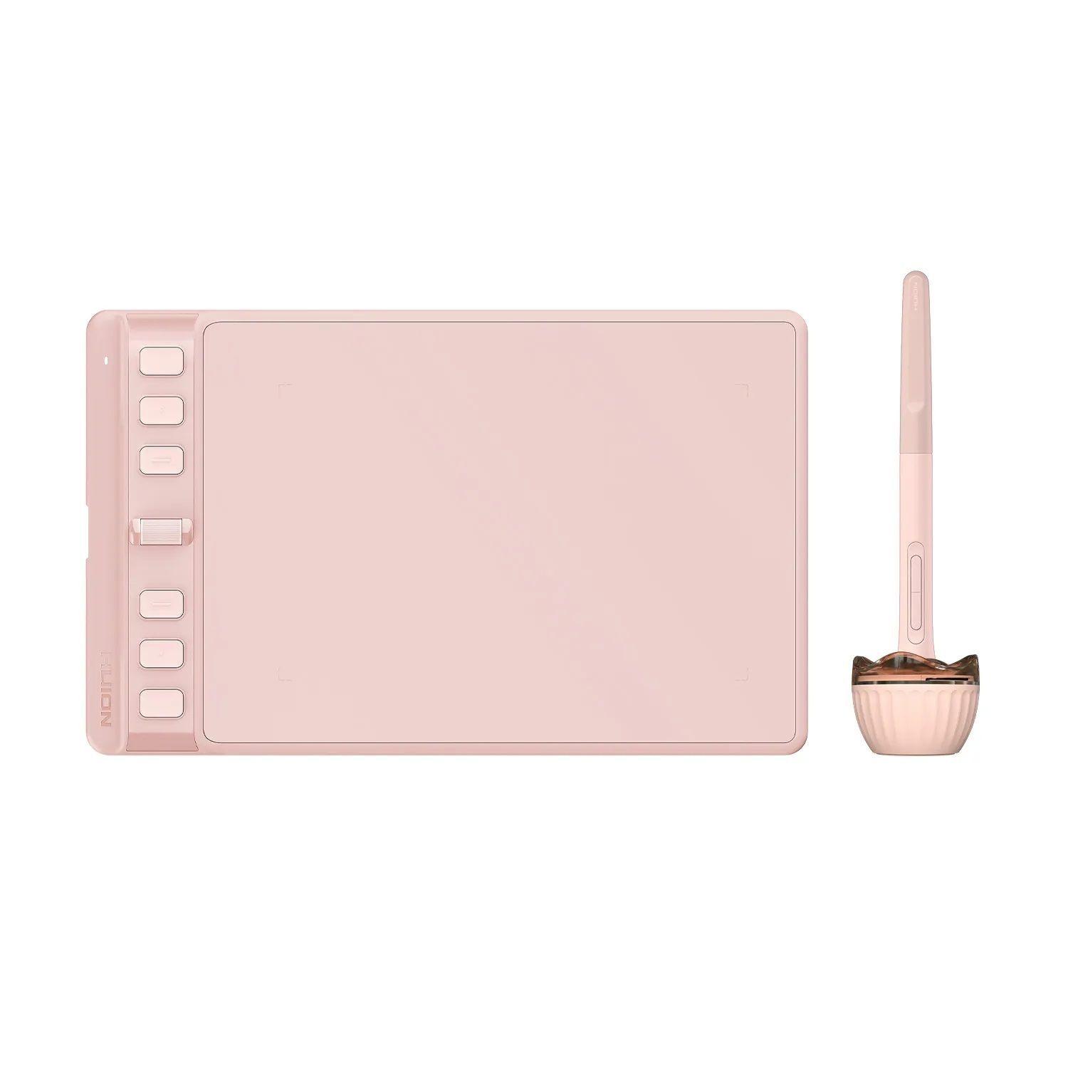 Tableta Gráfica Huion Inspiroy 2 S Pink con Scroller y Guante - TG-2