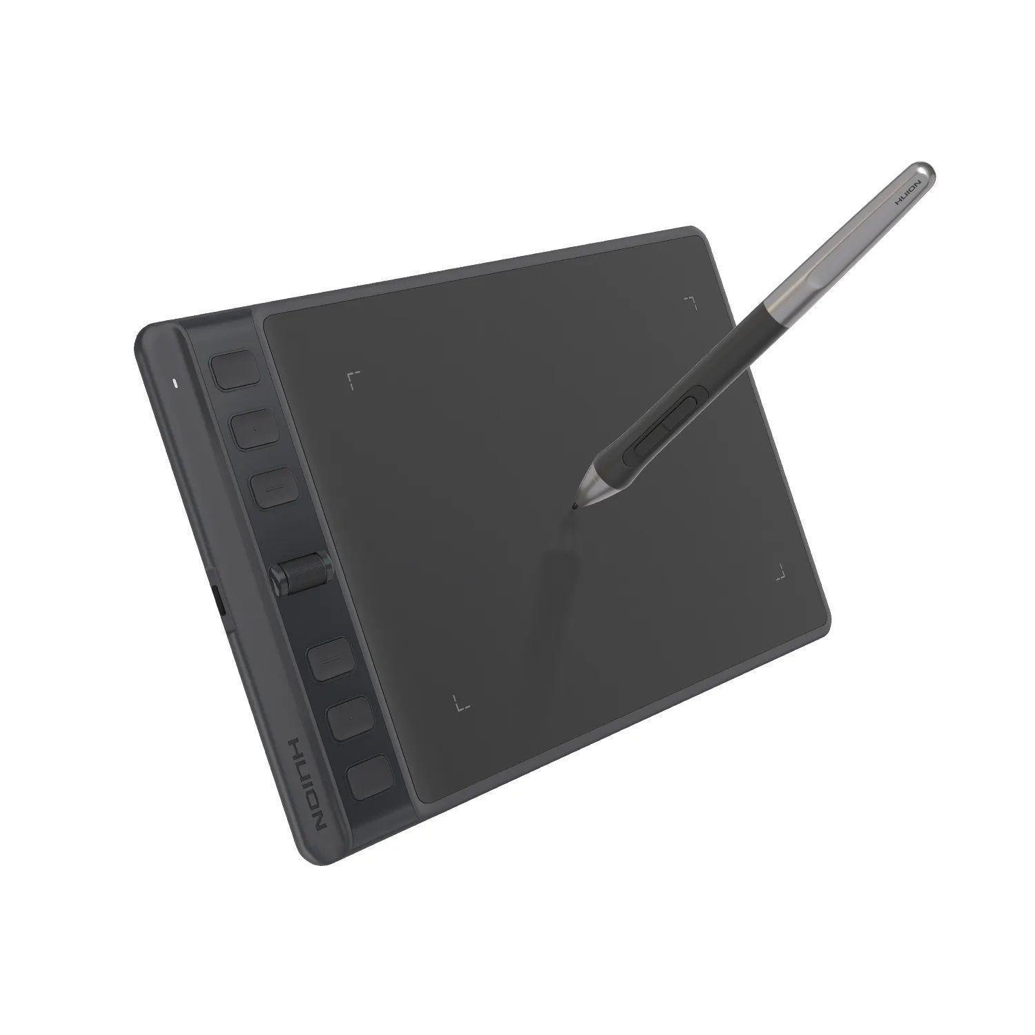 Tableta Gráfica Huion Inspiroy 2 S Black con Scroller y Guante - TG-3