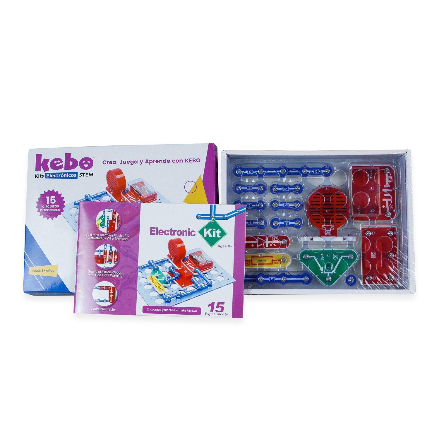 Kit Electrónico Educativo Kebo Started S1 - 15 circuitos-2