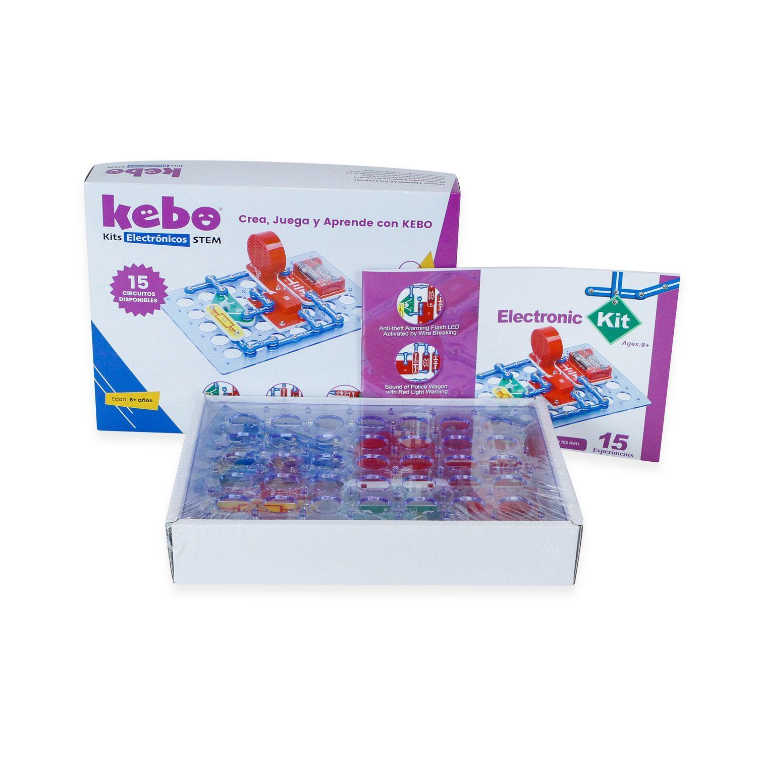 Kit Electrónico Educativo Kebo Started S1 - 15 circuitos-3