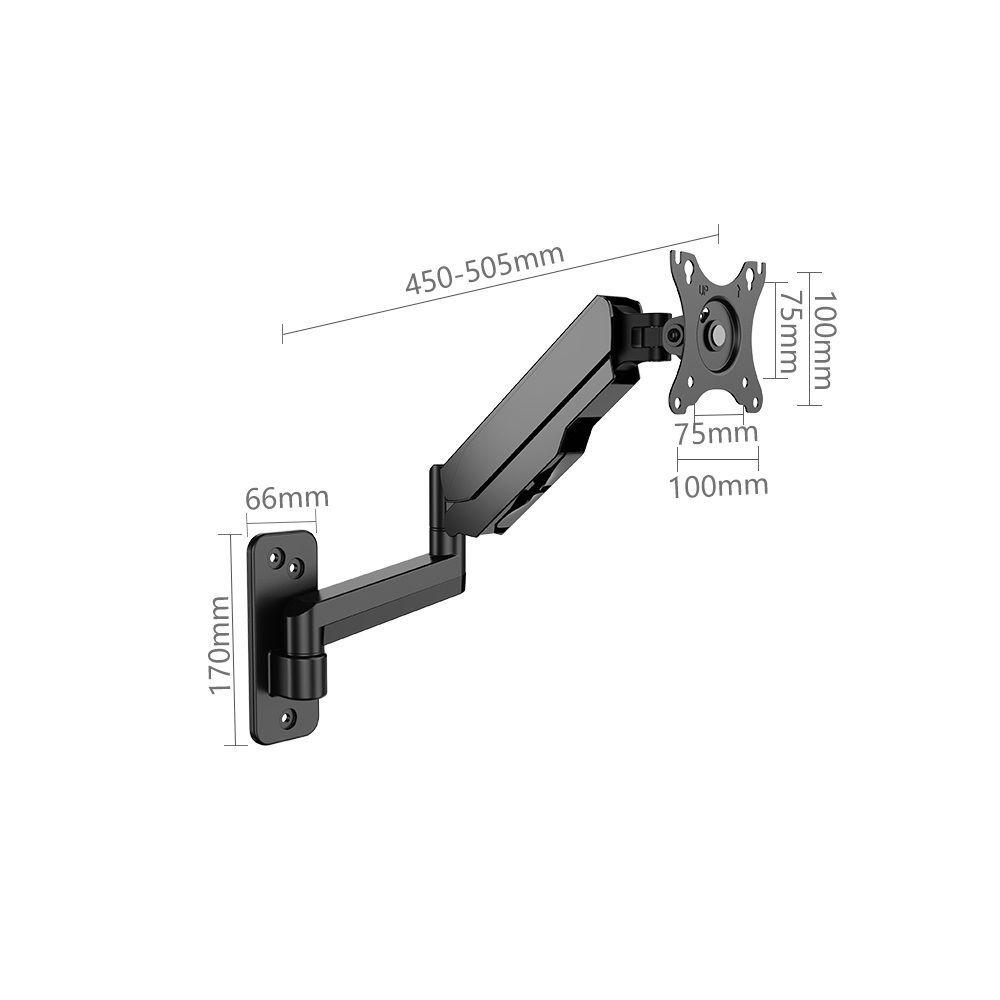 Soporte de Pared Articulado Kaloc KLC-M520 para Monitores y TV 17 a 35 pulg VESA-2