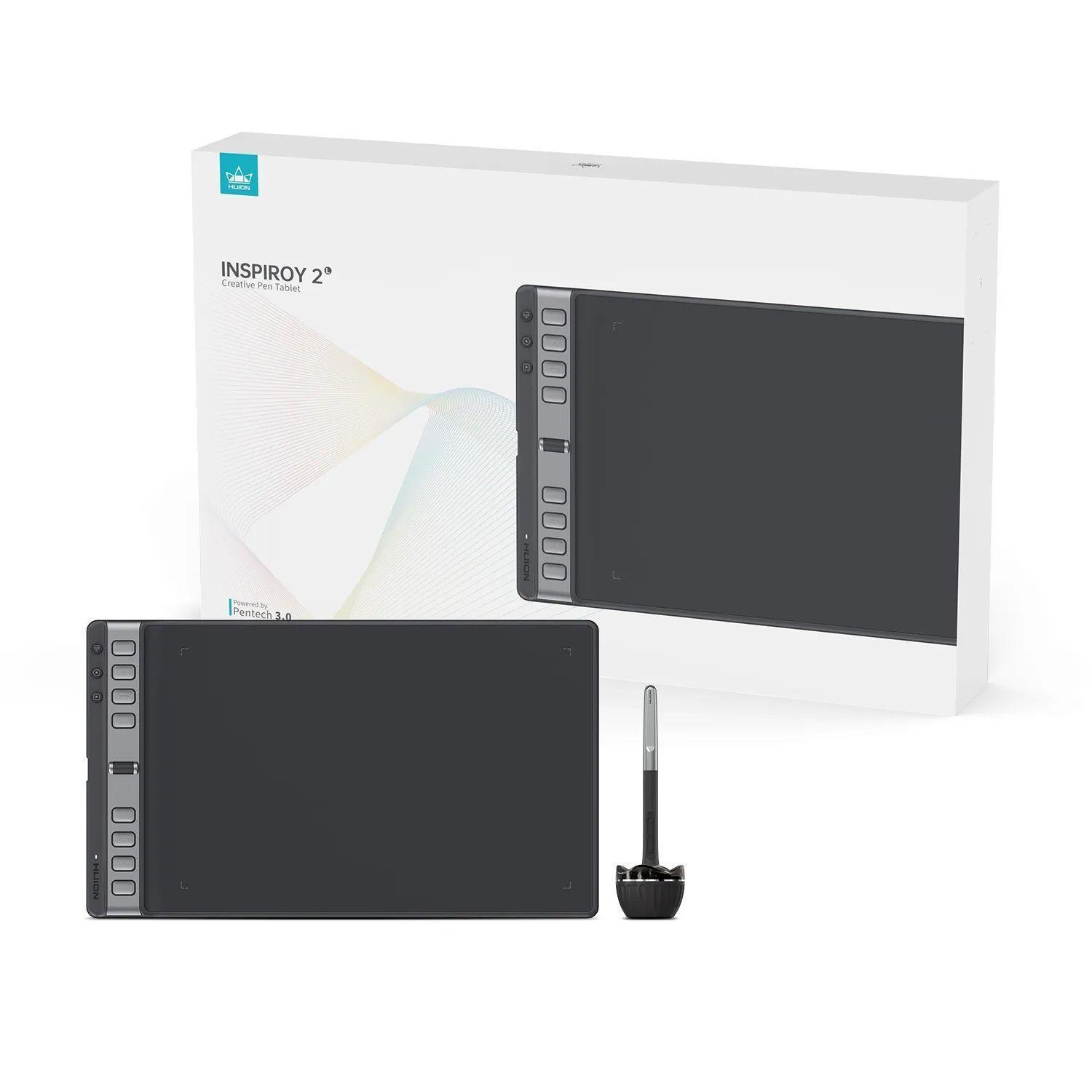 Tableta Gráfica Digitalizadora Huion Inspiroy 2 L con Scroller - TG-4