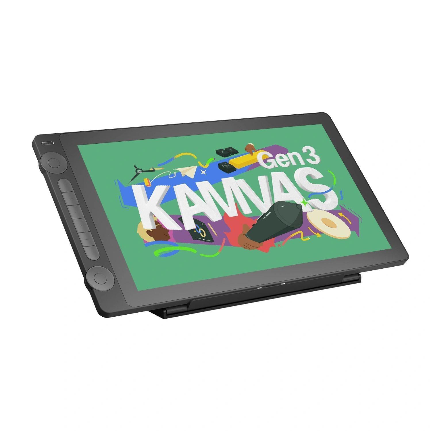 Tableta Gráfica Monitor Huion Kamvas 16 (Gen 3) Doble Dial + Stand - TG-6