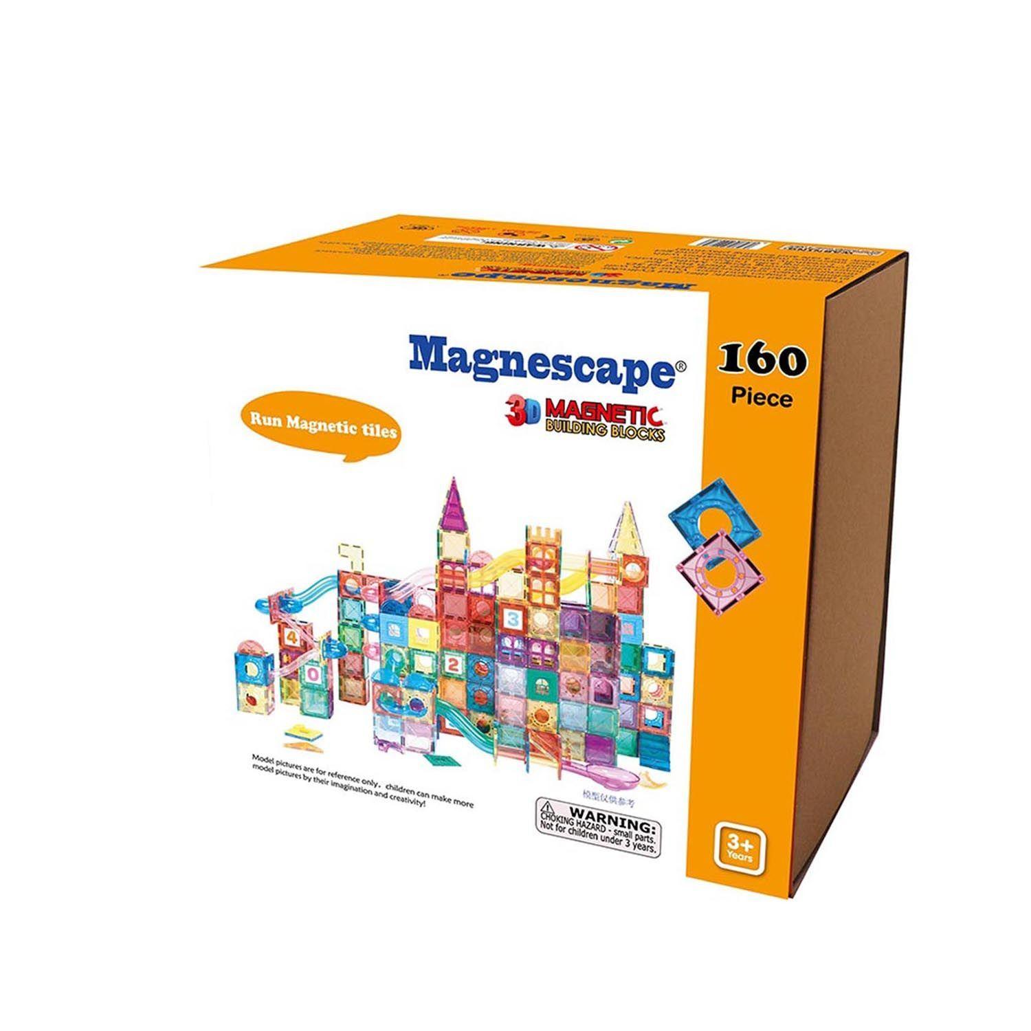 Juguete Bloques Magnéticos Didácticos tipo Tobogán Magnescape Set 160 Piezas-3