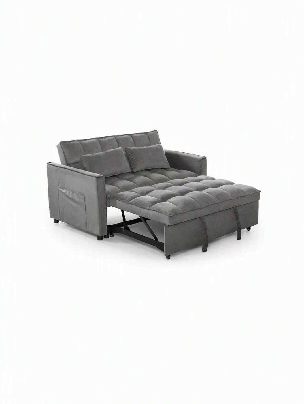 SOF CAMA INTERMUEBLES GRIS TORINO 3 EN 1 CONVERTIBLE FELPA-0