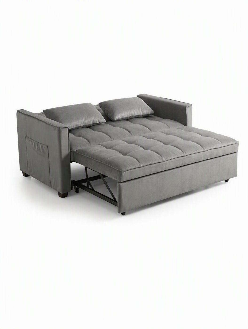 SOF CAMA INTERMUEBLES GRIS TORINO 3 EN 1 CONVERTIBLE FELPA-2