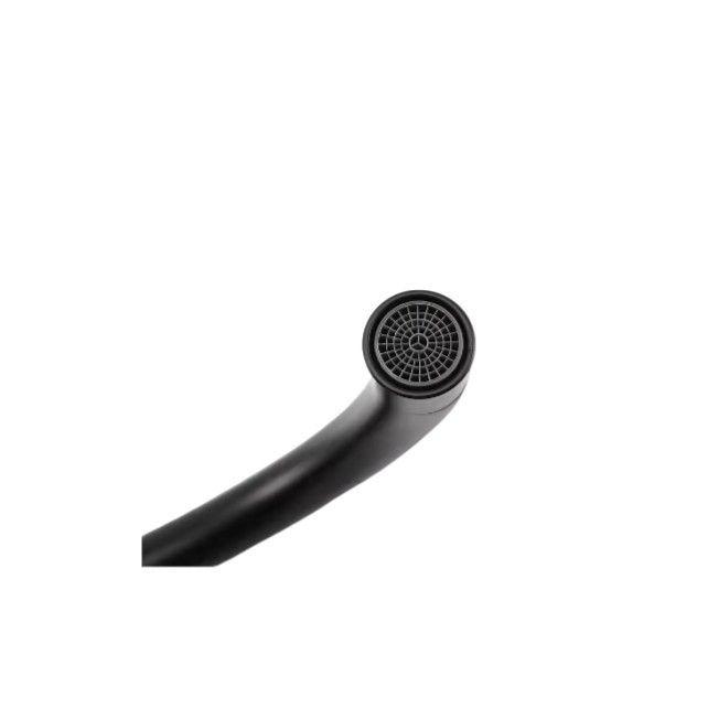 Llave Grifería Monomando Lavamanos Giratoria Negro Mate A11716-4