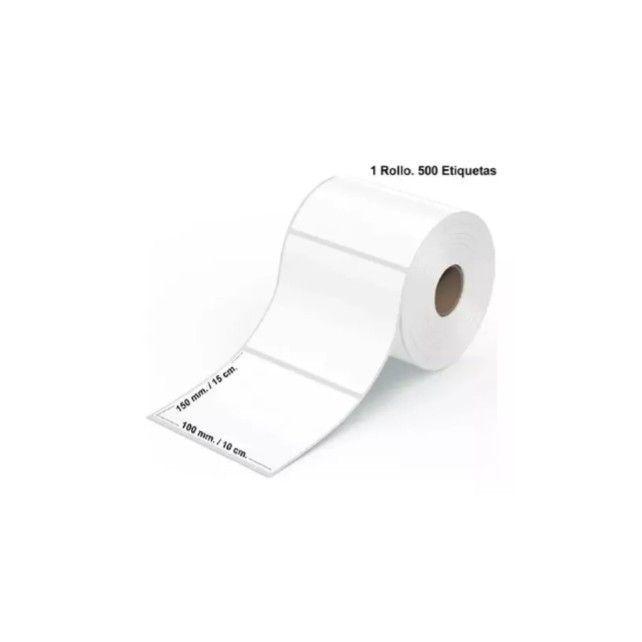 Rollo Etiqueta Autoadhesiva Térmica Blanca 100x150mm X -0