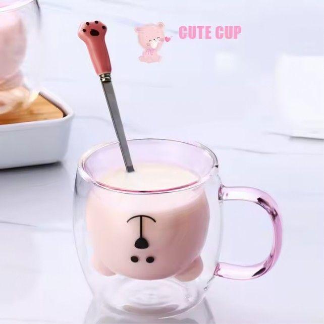 Vaso de Vidrio con Forma de Animal Doble Pared T-00035-3
