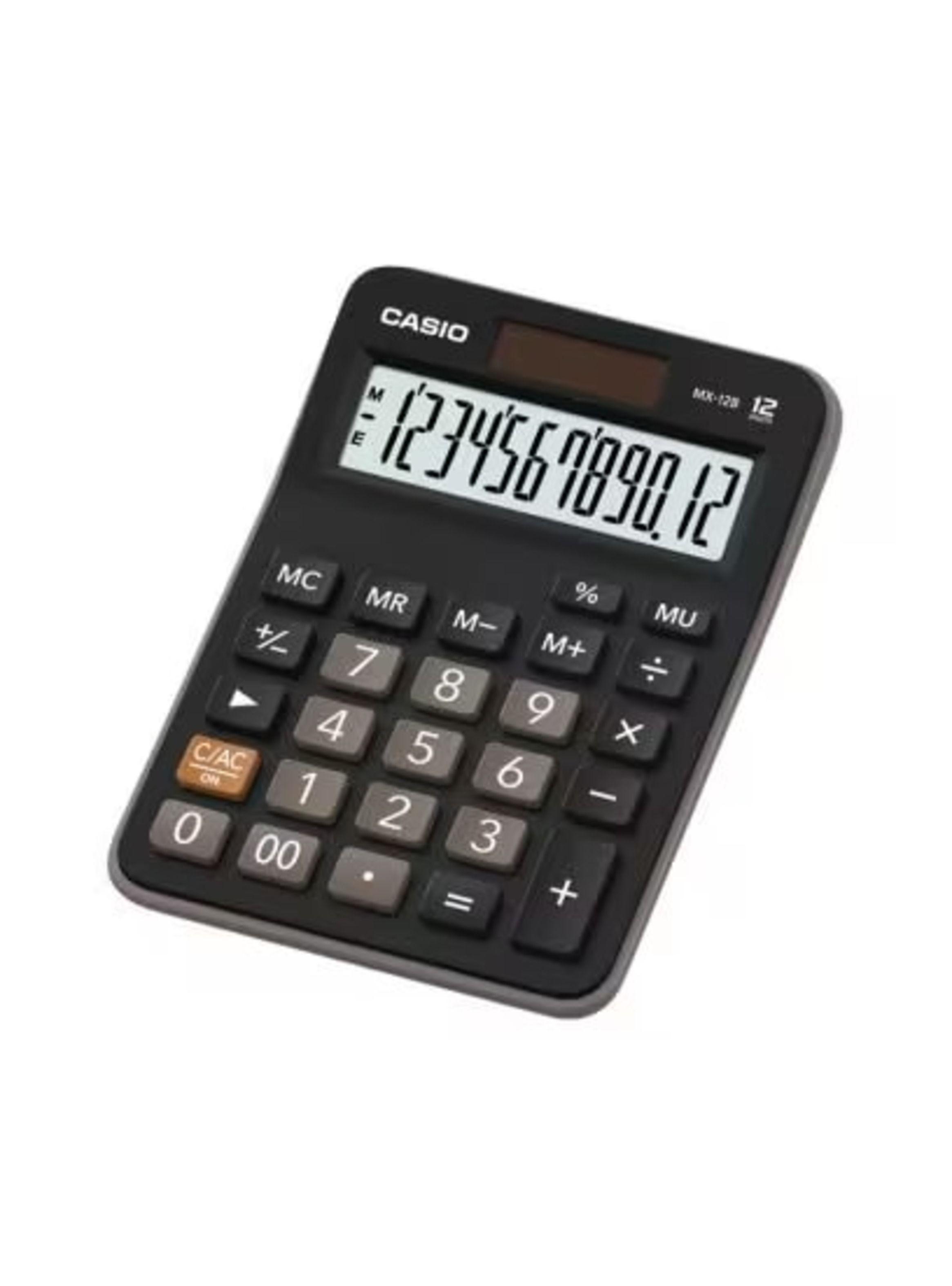 Calculadora Electrónica MX-12B 12 Dígitos Casio - Negra -1