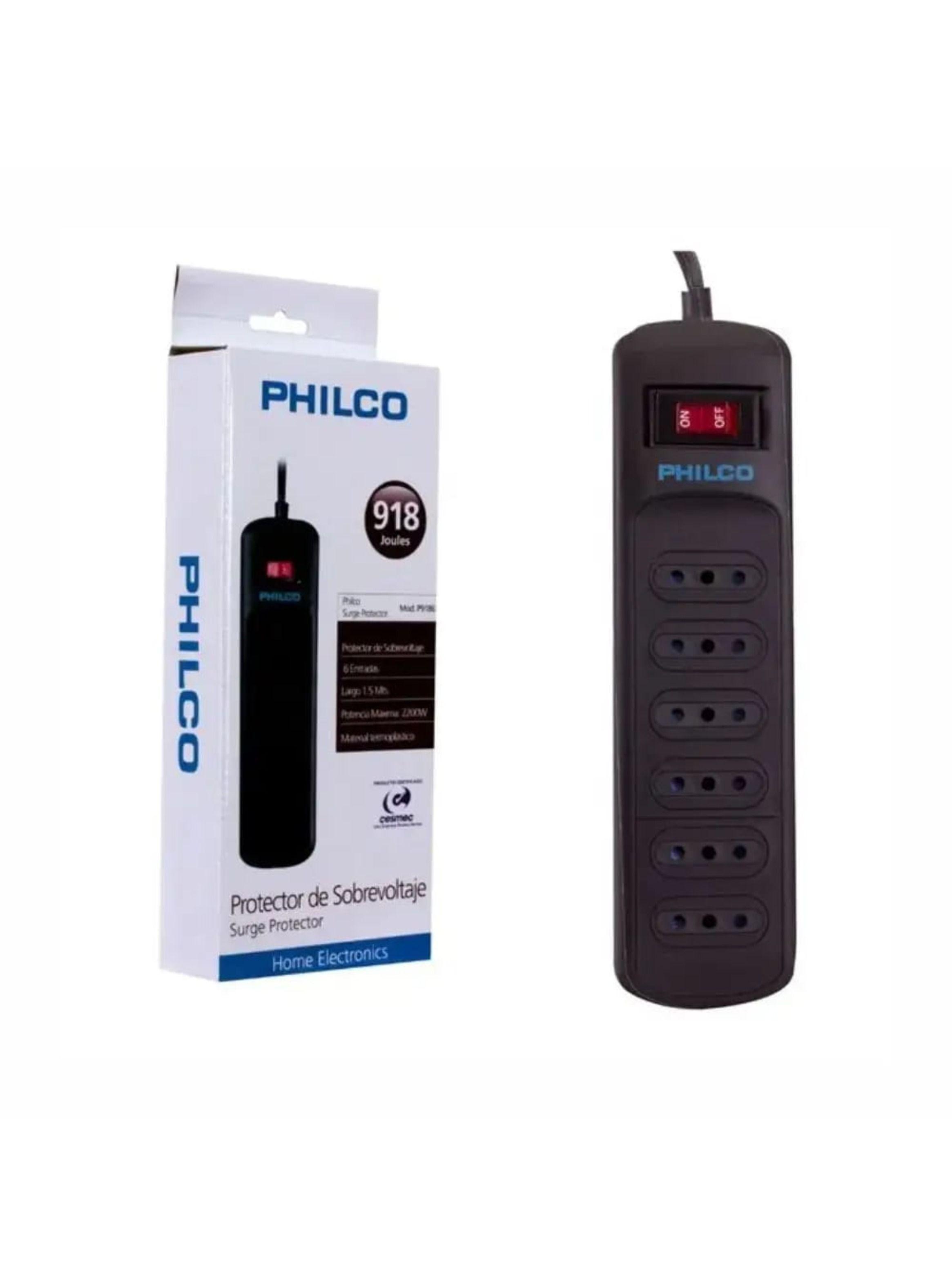  Alargador Protección Sobrevoltaje 918 Joules Philco-0