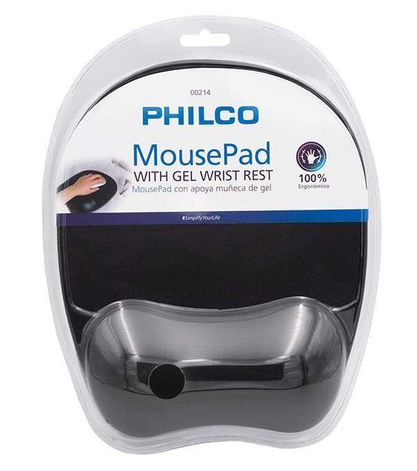 Mouse Pad Rígido con Gel Apoya Muñeca Philco-3