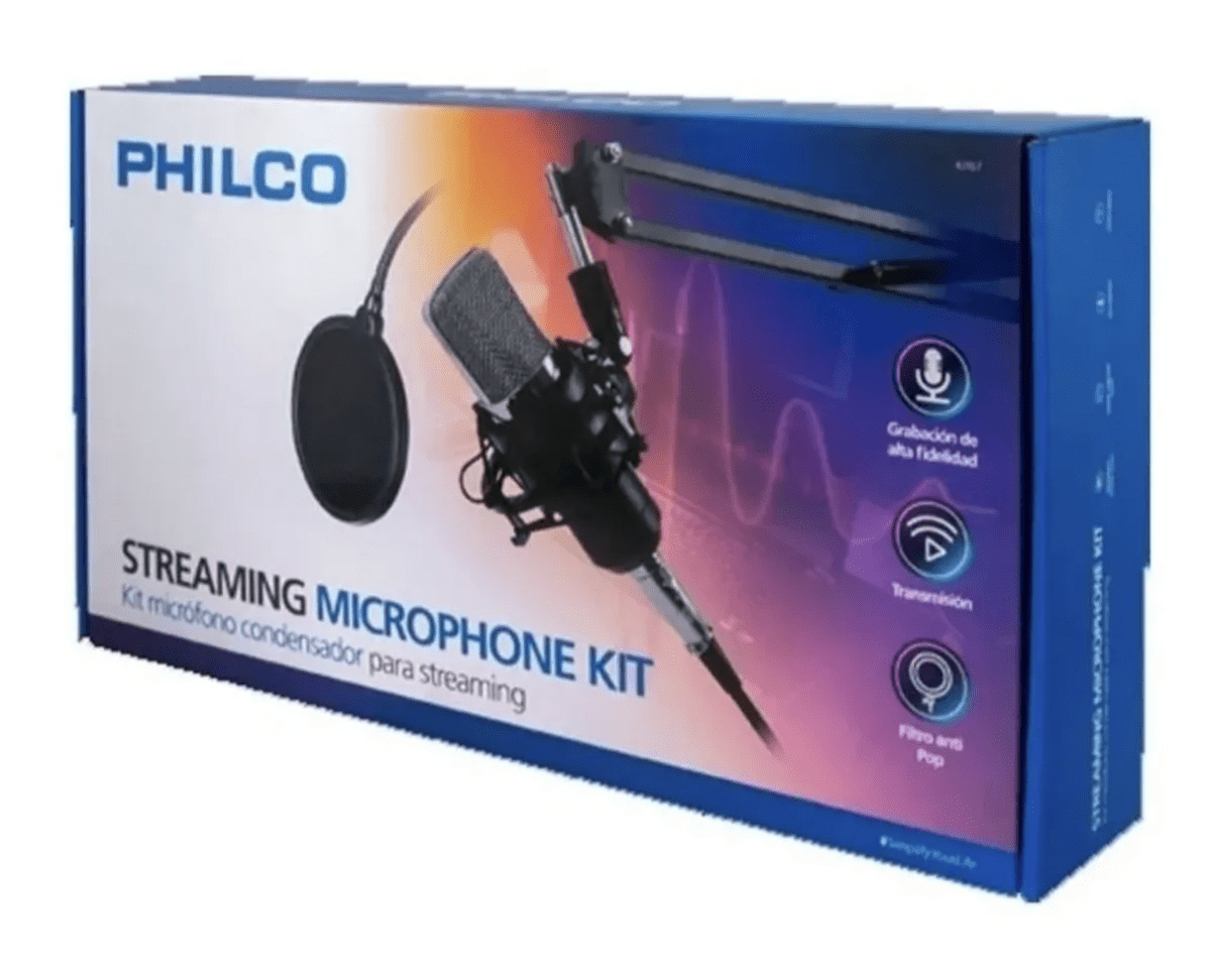 Kit Micrófono Condensador para Streaming Philco-4