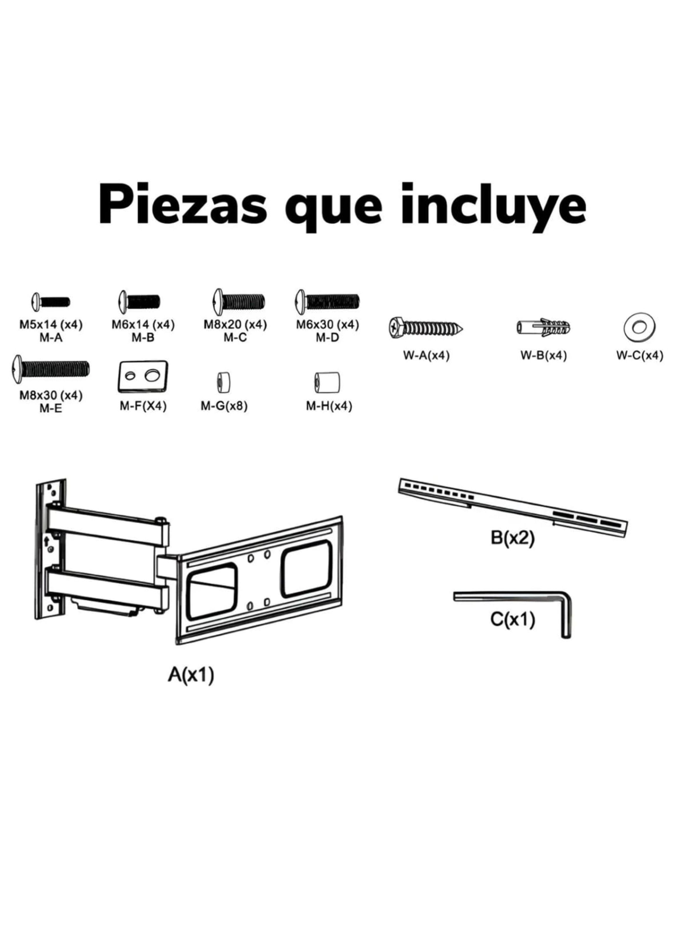  Soporte TV Universal Brazo Móvil Articulado 37"-70" MV463 Macrotel-7