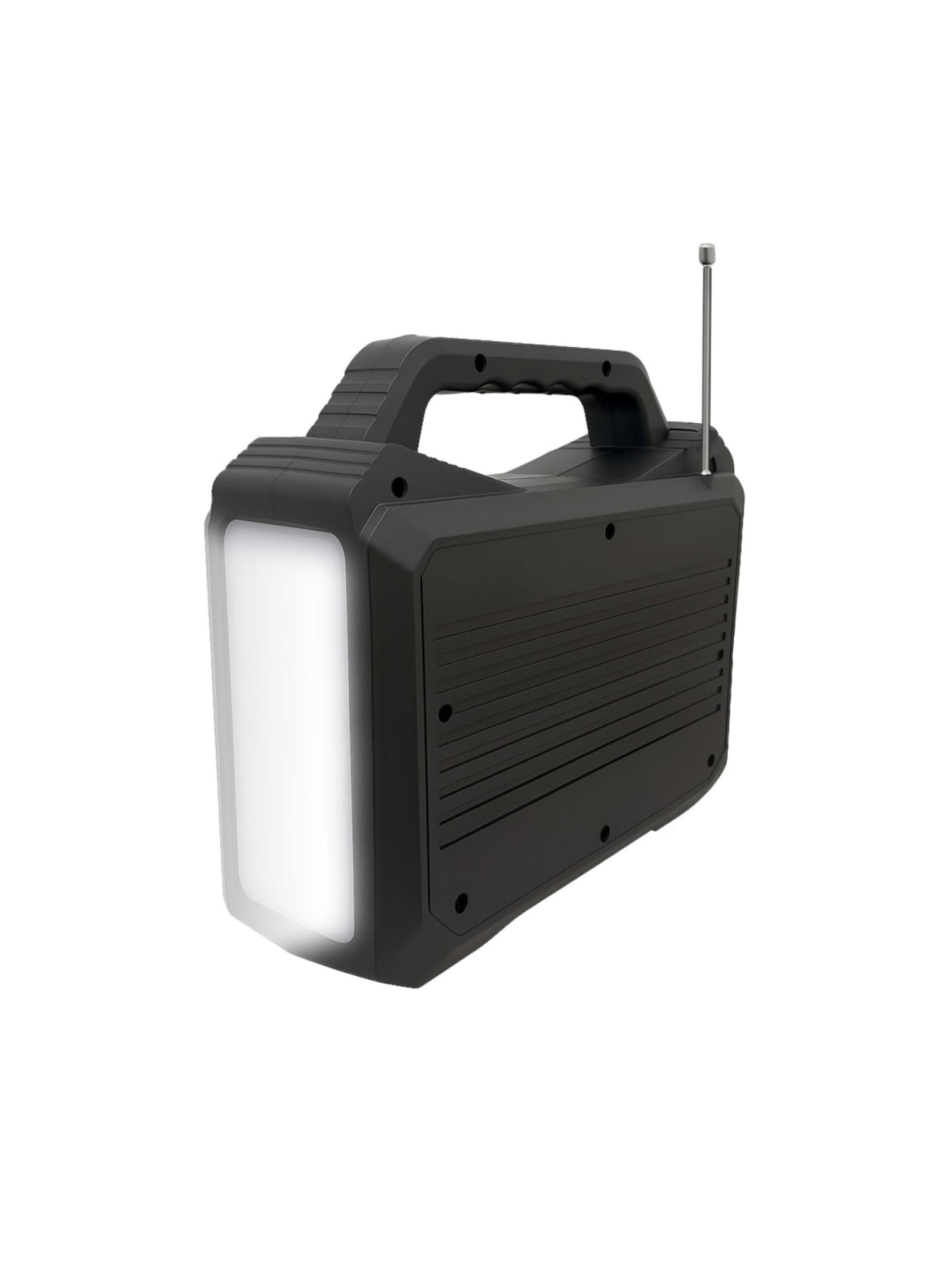 Batería de Emergencia con Panel Solar + Radio + 3 Ampolletas USB/TF/BT 10.000 mAh Mlab-3