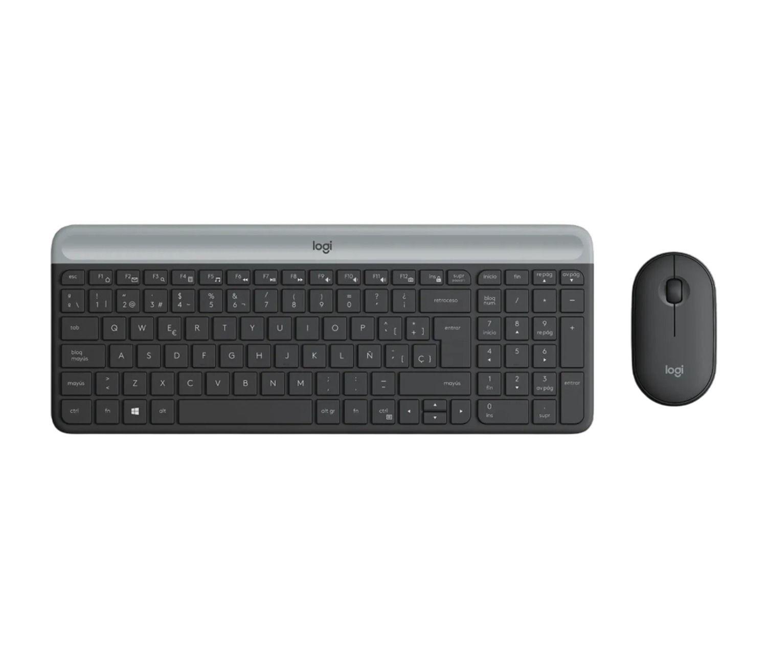 Kit de Teclado y Mouse Inalámbrico MK470 Español Logitech - Negro -0