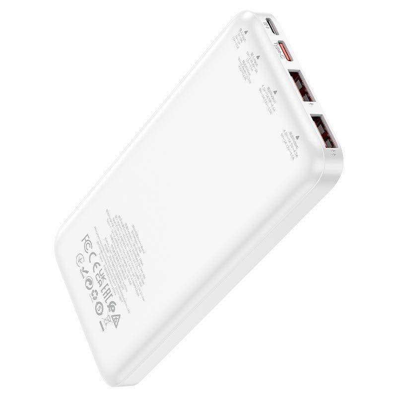 Batería Externa Ultra-Thin Powerbank 22.5W 10000mAh J101 Hoco - Blanco -2