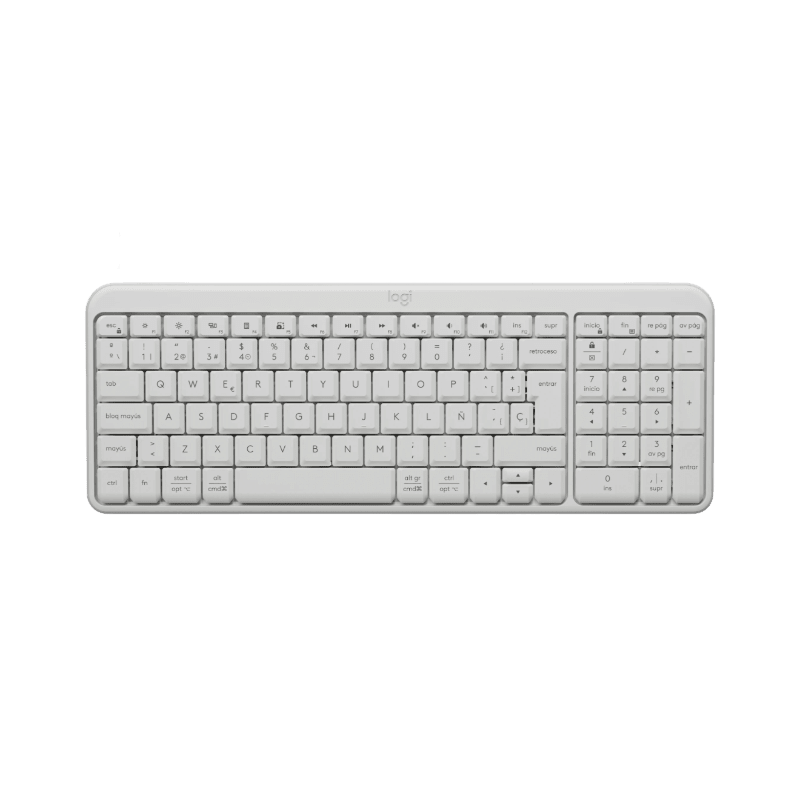 Teclado Inalámbrico K250 Español Logitech - Blanco-0