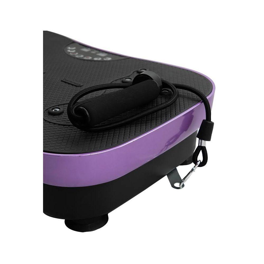 Plataforma Vibratoria Fitness, Imanes y Bandas, Negro-Lila-1
