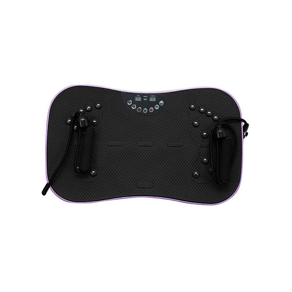 Plataforma Vibratoria Fitness, Imanes y Bandas, Negro-Lila-2