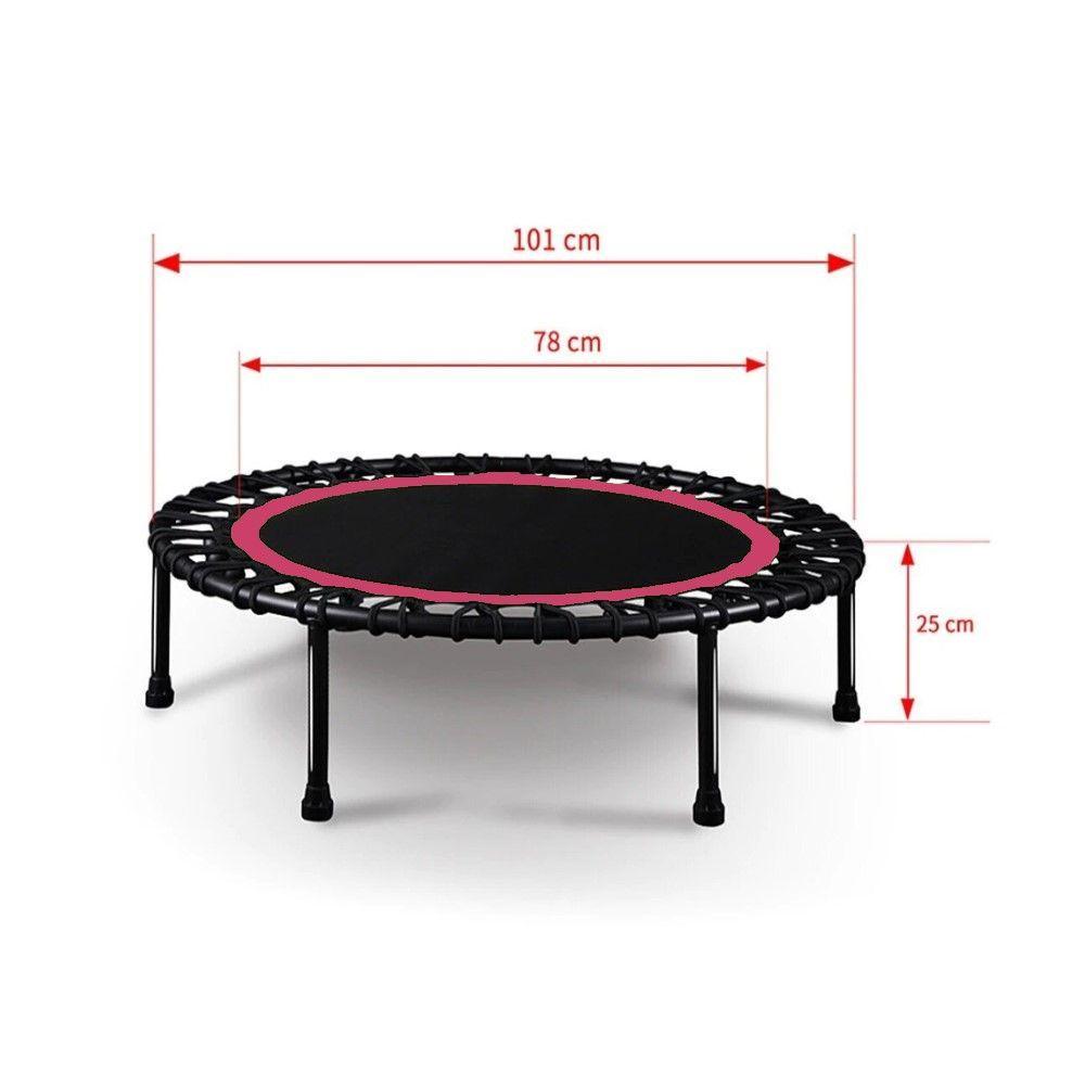 Trampolin Fitness Redondo Con Mango 100CM Rosado-3