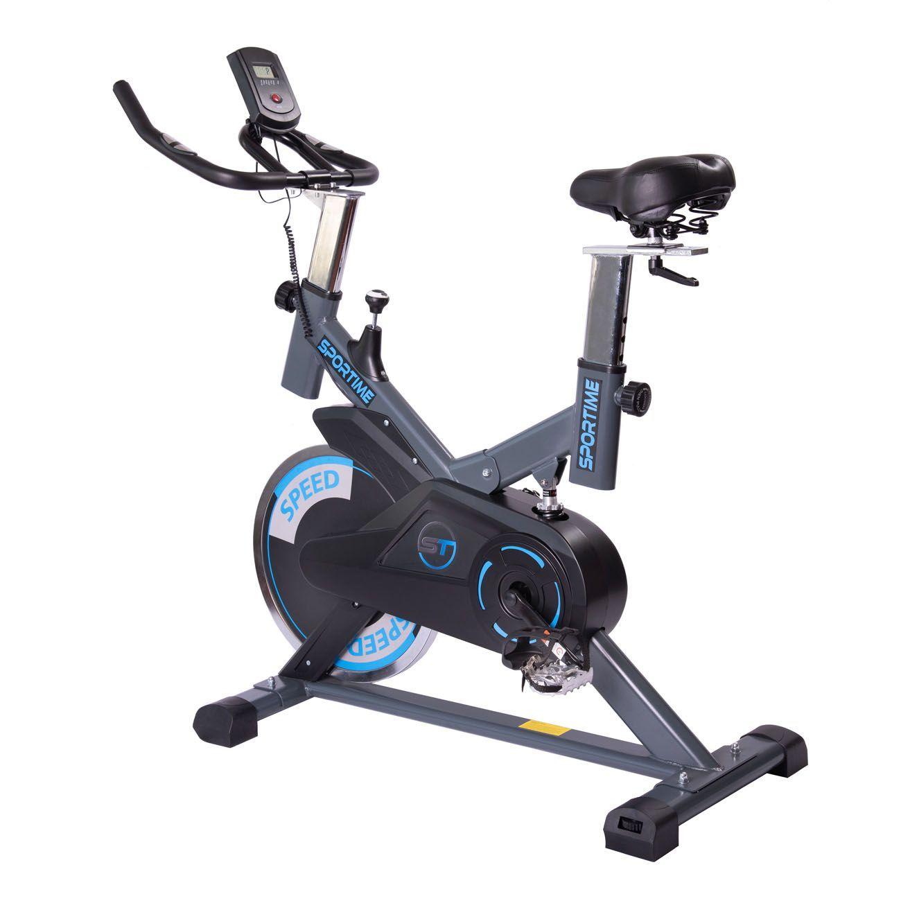 Bicicleta Spinning Profesional Disco 18 kg Sportime-1