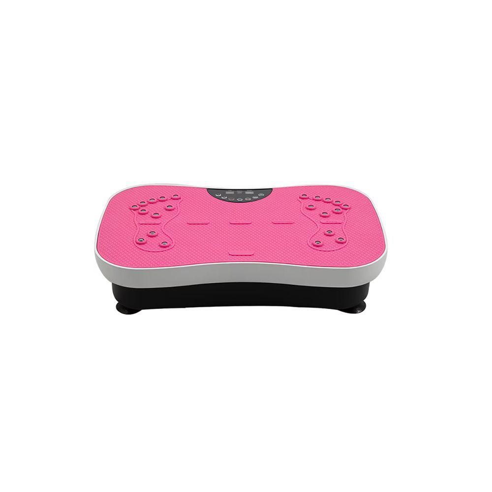 Plataforma Vibratoria Fitness Imanes y Bandas Rosado-Blanco-3