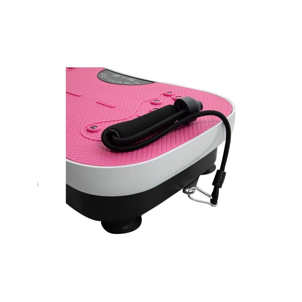Plataforma Vibratoria Fitness Imanes y Bandas Rosado-Blanco-1