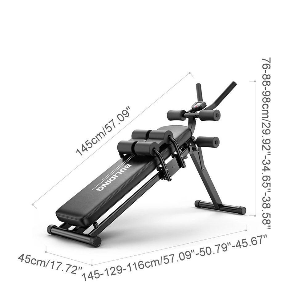Banca Abdominal 2 en 1 Plegable Profesional Sportime-5