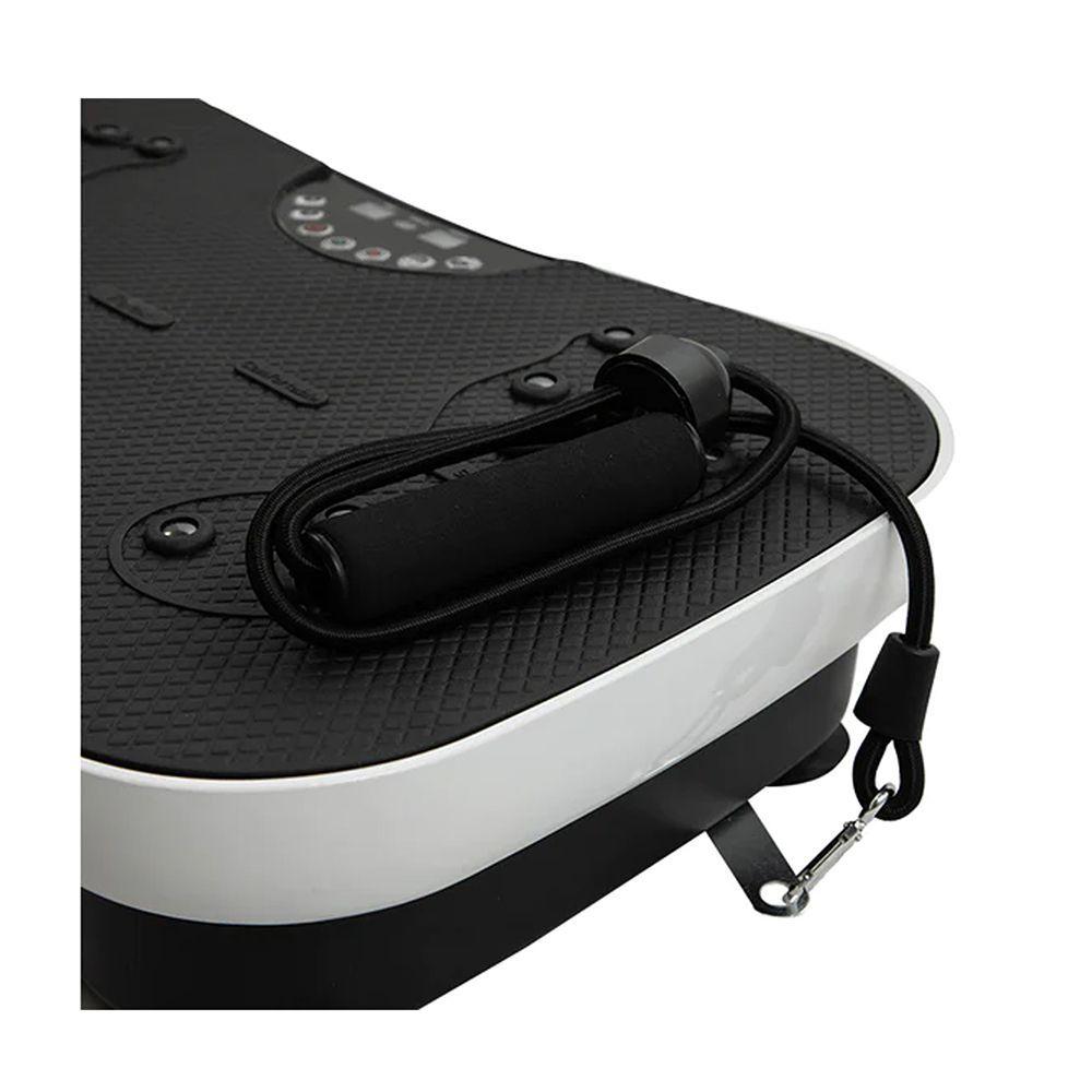 Plataforma Vibratoria Fitness, Imanes y Bandas, Negro-Blanco-2