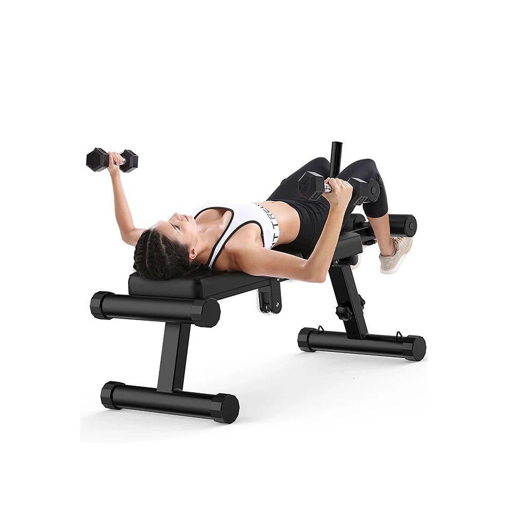 Banca Abdominales Firme Multiposiciones Plegable Miking-1