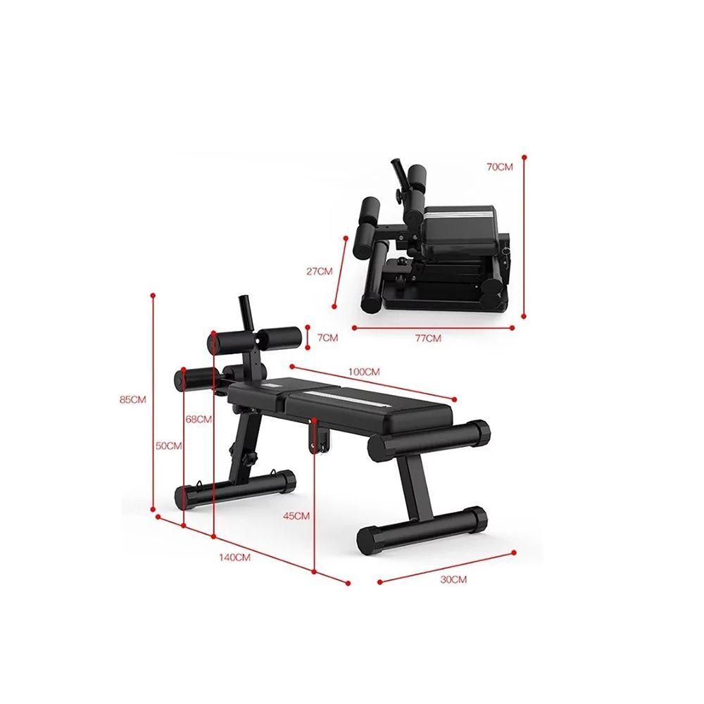 Banca Abdominales Firme Multiposiciones Plegable Miking-4