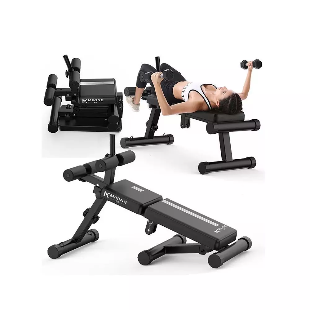 Banca Abdominales Firme Multiposiciones Plegable Miking-5