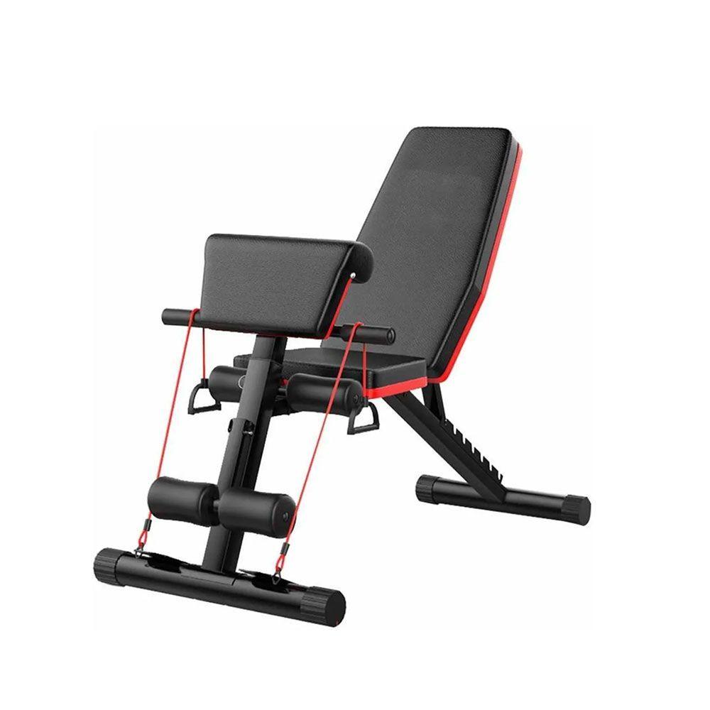 Banca Para Pesa o Mancuernas Ajustable Inclinable y Reclinable-0